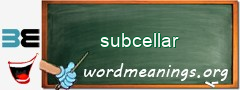 WordMeaning blackboard for subcellar